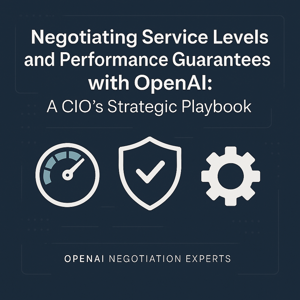 Negotiating Service Levels and Performance Guarantees with OpenAI: A CIO’s Strategic Playbook